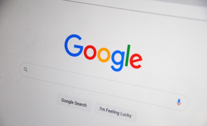 Google search homepage