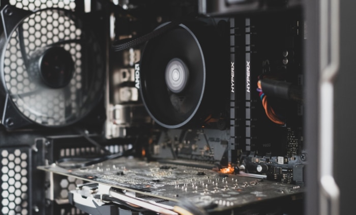 Inside of PC case 3