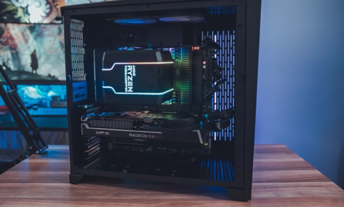 Inside of PC case